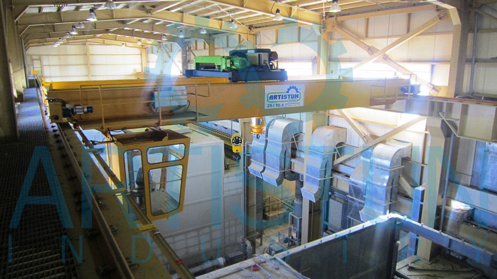 Pendant control, radio remote and operator station for double girder crane