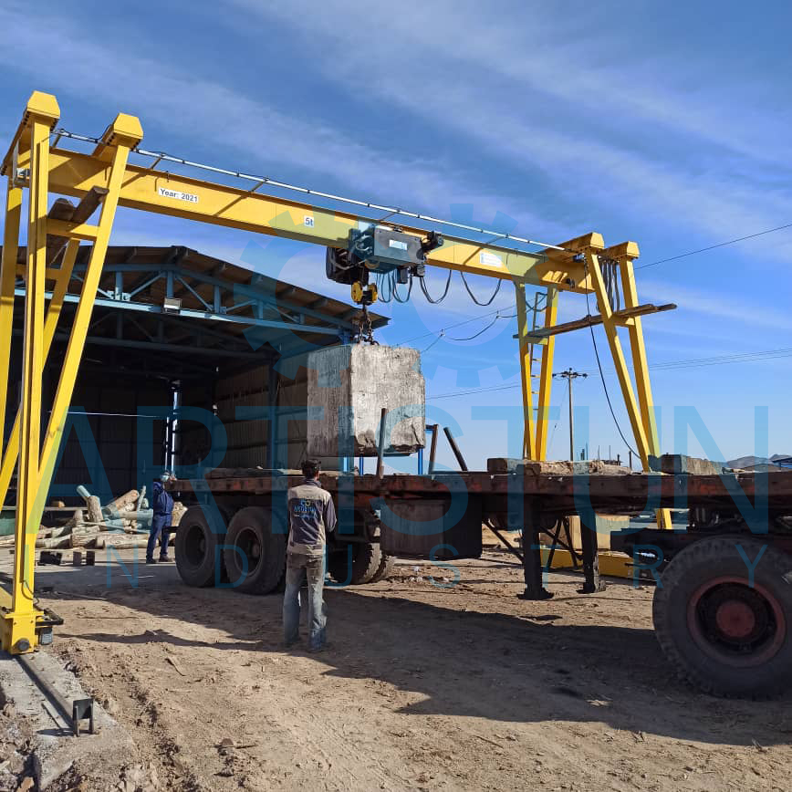 C-rail and flat cable system for cross-travel power supply on gantry crane