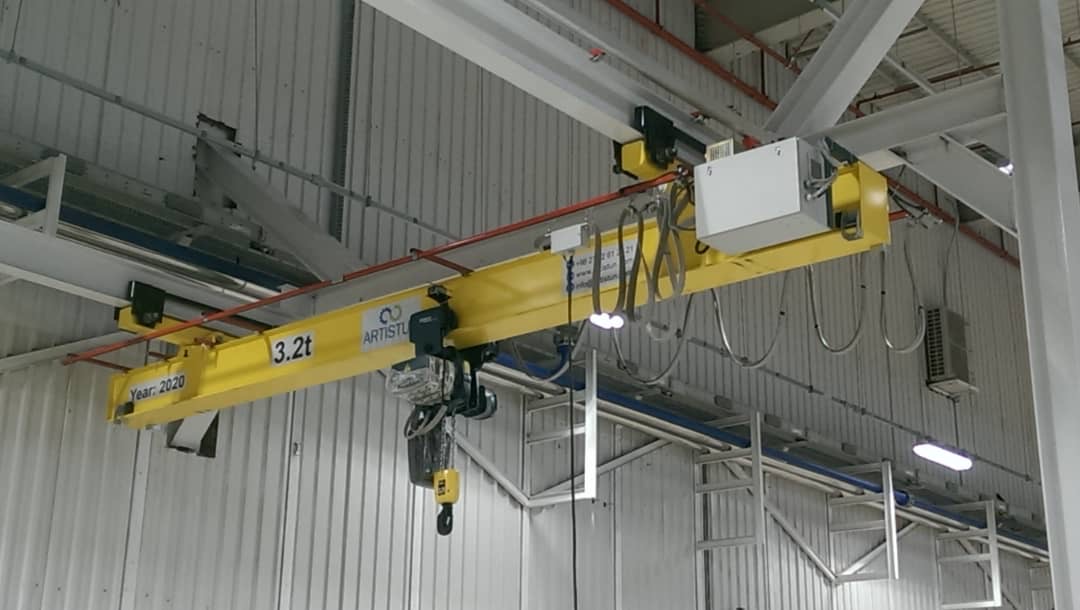 Artistun suspension overhead crane (AOSC series) — ideal for limited headroom and flexible layouts