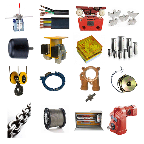 Compatibility of Artistun spare parts with various types of overhead, gantry, and jib cranes