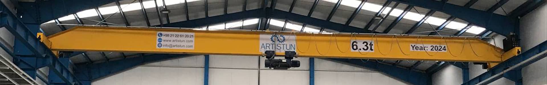 جرثقیل صنعتی آرتیستون صنعت؛ انواع جرثقیل سقفی، دروازه‌ای و بازویی